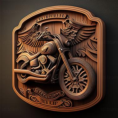 3D модель Harley Davidson Wide Glide (STL)